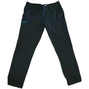 Men’s Luly Yang Black Work Utility Pants Size Large 34-36 Stretch Straight Leg